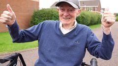 Un veterano de la II GM termina una media maratón... con 102 años