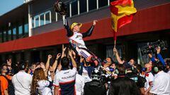 Albert Arenas coronado campe&oacute;n de Moto3.