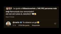 Vinicius ironiza con el youtuber DjMaRiio sobre su ‘mano’ en el gol anulado