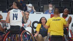 Colombia vence a Argelia en baloncesto en silla de ruedas