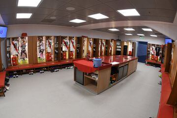 Inside the world's most stunning football changing rooms