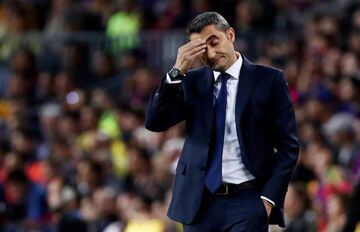 Valverde won two LaLiga titles, a Copa del Rey and a Spanish Super Cup in his two and a half seasons in charge of Barcelona.
