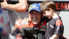 Aleix con su hijo Max, a su lado siempre en Le Mans.