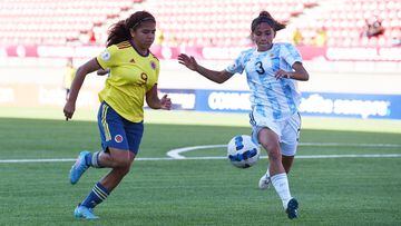 El debut de la Selección Colombia ante Argentina en el Sudamericano Femenino Sub 20 en La Calera, Chile.
