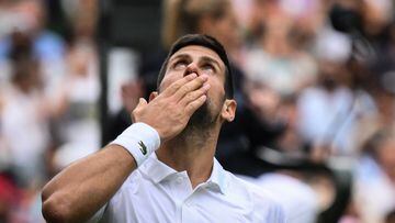 Now just one win away from another trip to the finals at Wimbledon, the Serbian knows that he’s one step closer to equaling Roger Federer’s eight titles.