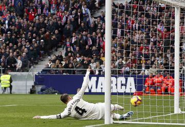 Álvaro Morata goal disallowed for offside.