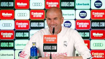 Zidane, en rueda de prensa. 