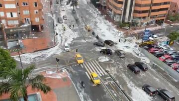Así fue la granizada que cayó en Bogotá: ¿Dónde hay inundaciones en la ciudad?