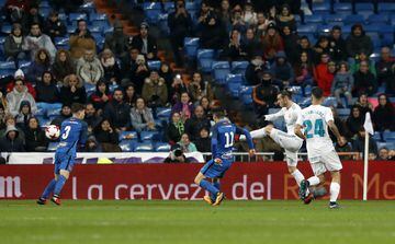 Bale finds Borja Mayoral with a beauty of a cross to make it 1-1. Min. 63