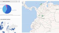 Mapa de casos y muertes por coronavirus por departamentos en Colombia: hoy, 21 de junio