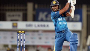 Dinesh Chandimal, in the squad for the World T20, in action in the recent series against India. 