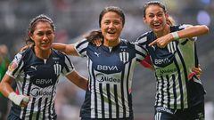 Rebeca Bernal celebra su gol frente a Tijuana en los Cuartos de Final de Vuelta de la Liga MX Femenil