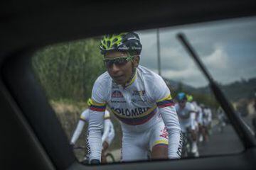 El equipo nacional ha podido disfrutar del talento de Nairo, el ciclista ya ha vestido la camiseta de la Selección Colombia, en el Mundial de Florencia en el 2013.