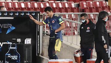 Stefan Medina, lesionado en el Chile-Colombia.