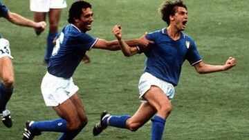 Marco Tardelli durante la celebraci&oacute;n del 2-0 en la final del Mundial 82 en el Bernab&eacute;u. 