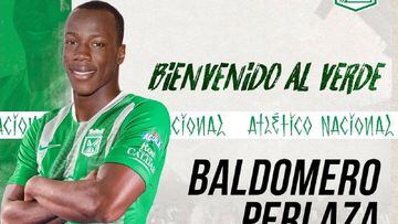 Baldomero Perlaza, nuevo jugador de Atl&eacute;tico NAcional