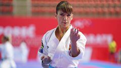 Sandra S&aacute;nchez compite en el Campeonato de Europa de Karate.