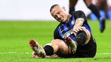 Nainggolan, baja en el Barça-Inter: sufre un esguince de tobillo