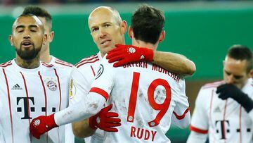 Robben, autor de dos goles ante el Paderborn.