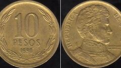 Así es ‘mula’, la moneda de $10 pesos que puede llegar a venderse en $50.000 pesos