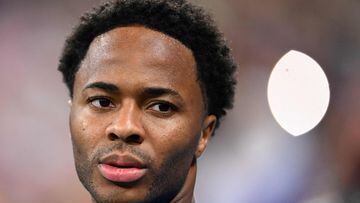 England's forward #10 Raheem Sterling attends the Qatar 2022 World Cup Group B football match between England and USA at the Al-Bayt Stadium in Al Khor, north of Doha on November 25, 2022. (Photo by Kirill KUDRYAVTSEV / AFP)
