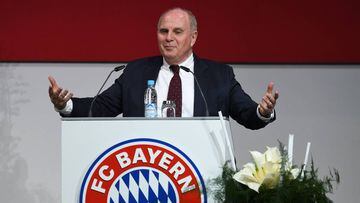 Uli Hoeness, presidente del Bayer, durante la asamblea anual del club celebrada en noviembre de 2018.