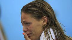 La triste medalla de plata de la nadadora rusa Efimova Yulia
