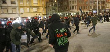 Russian hooligans cause havoc in Bilbao