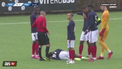 On Monday, Eduardo Camavinga played for France&#039;s U-21 team and was struck by a Faroe Islands player, leaving him shaking on the ground for two minutes.