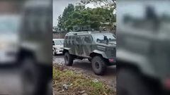 El convoy de seguridad de Mbappé en su vista a Camerún