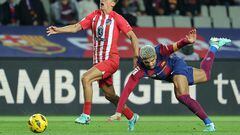The Uruguayan centre-back took a strong hit against Atlético Madrid, giving Xavi a selection headache.
