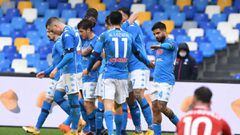 Partido de Serie A entre Napoli y Fiorentina
