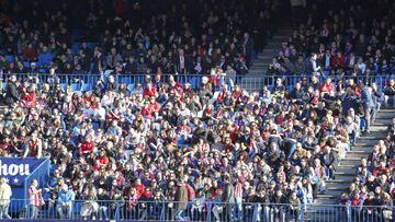 Nearly 14,000 fans in the Calderón for Atleti-Barça