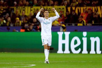 1-3. Cristiano Ronaldo celebr el tercer gol.