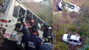 Así fue el choque entre microbús y autos en Naucalpan; hay 4 muertos y 20 heridos