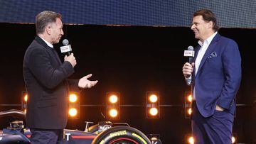Christian Horner, jefe de equipo de Red Bull y Jim Farley, CEO de Ford.
