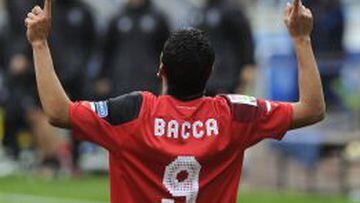 Carlos Bacca celebra su gol 14 de la temporada con Sevilla. 