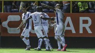 Pachuca celebraba el gol de Erick Guti&eacute;rrez que significaba el 1-2