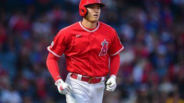 Los Angeles Angels designated hitter Shohei Ohtani name is