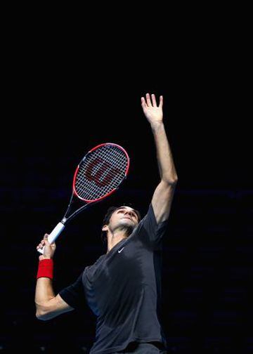 Federer ya prepara su estreno en el Masters de Londres.