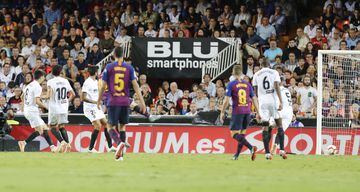 1-1. Messi marcó el gol del empate.