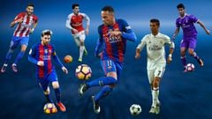 Los mejor valorados: Neymar, el 1°; Messi, 2° y Cristiano, 7º