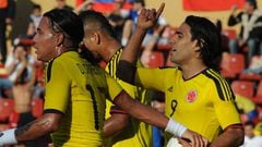 Dayro Moreno y Radamel Falcao García en la Selección Colombia