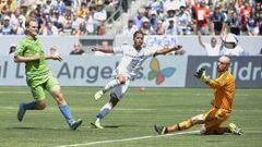 Con este gol, Giovani dos Santos se estren&oacute; en la MLS.