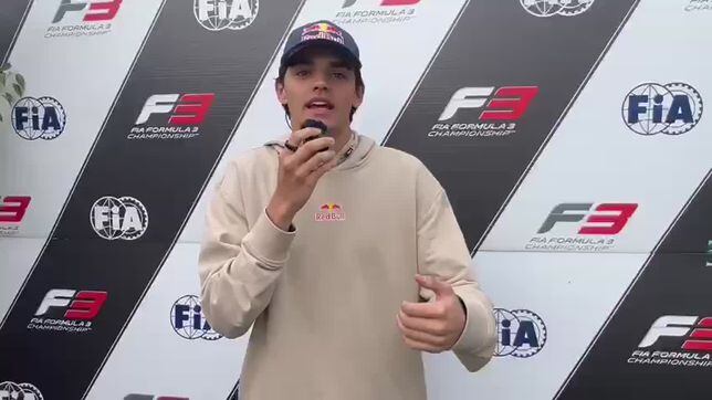 Sebastian Montoya analiza su primer podio en la Fórmula 3