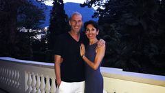 Zinedine Zidane de vacaciones en Italia junto a su esposa Véronique.
