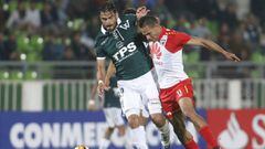 Anderson plata en acci&oacute;n en el juego entre Santiago Wanderers y Santa Fe por la tercera fase de Copa Libertadores    