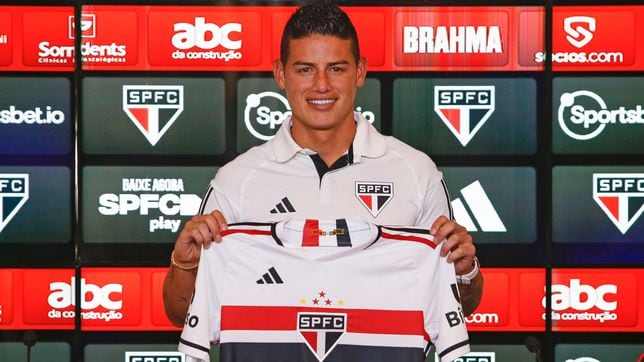 James, feliz en Sao Paulo: “Quiero ganar títulos aquí”