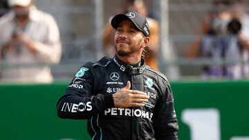 Lewis Hamilton, en México.