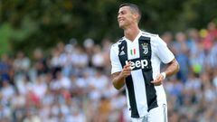 FILE PHOTO: Juventus' Cristiano Ronaldo at Villar Perosa Training Centre, Turin, Italy - August 12, 2018. REUTERS/Massimo Pinca/File Photo